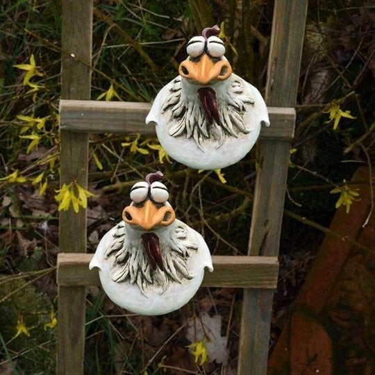 🔥🔥Funny Chicken Garden Fence Decoration