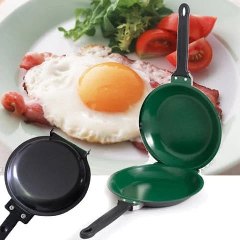 π DOUBLE SIDED NON-STICK FRYING PAN