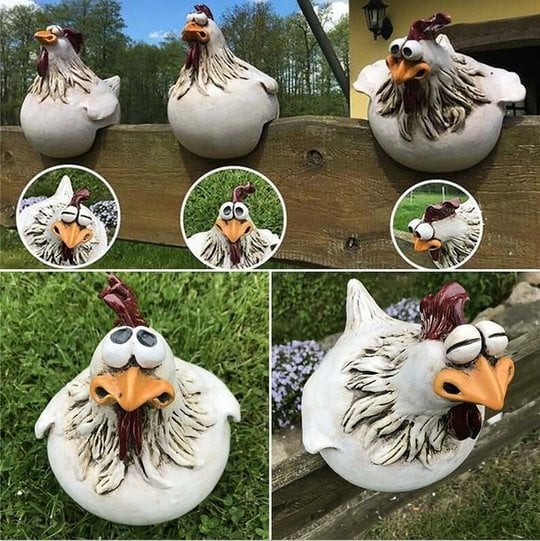 🔥🔥Funny Chicken Garden Fence Decoration