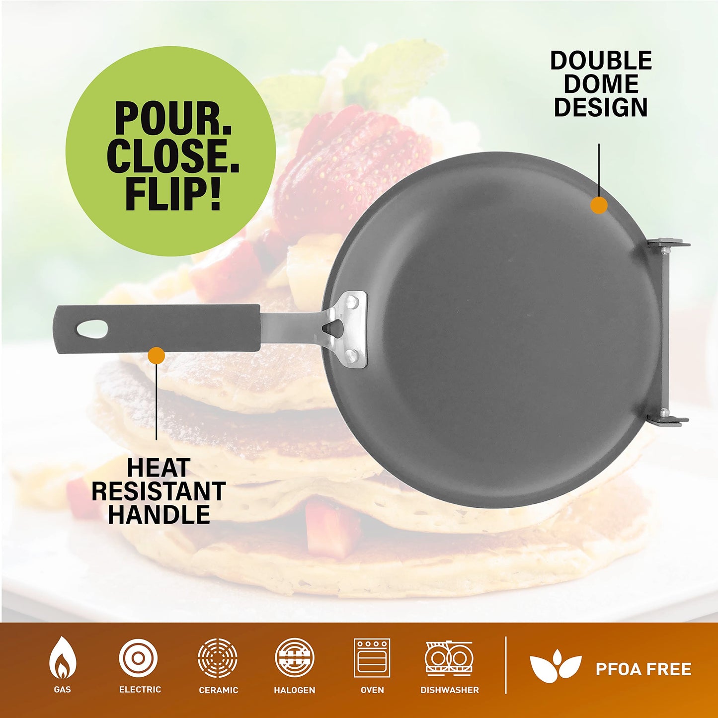 π DOUBLE SIDED NON-STICK FRYING PAN