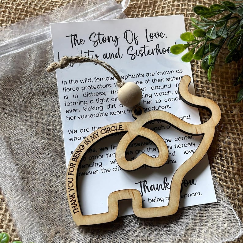 šFriendship gift ⢠sisterhood elephant
