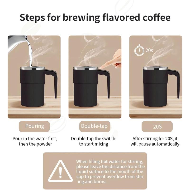 š„12oz Electric Magnetic Stirring Coffee Mug