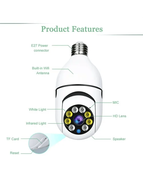 🔥Hot Sale 49%OFF🔥Wireless Wifi Light Bulb Camera Security Camera - BUY 2 GET FREE SHIPPING TODAY!