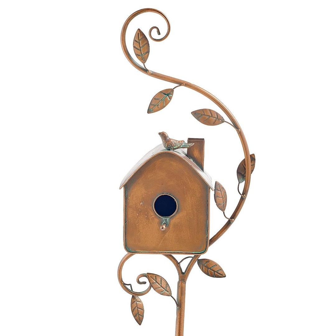 Birdhouse Garden Stakes