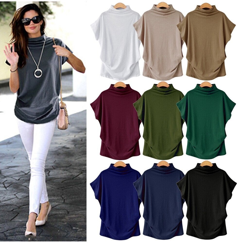 Women Turtleneck Loose Casual Top