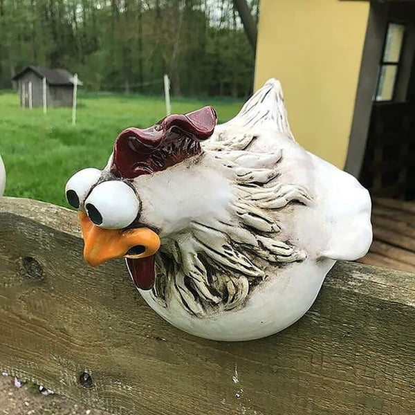 🔥🔥Funny Chicken Garden Fence Decoration