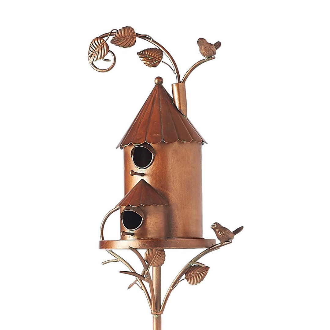 Birdhouse Garden Stakes