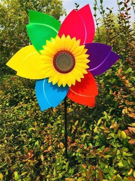 🎉 Colorful Sunflower Windmill-For Decoration Outside Yard🌻