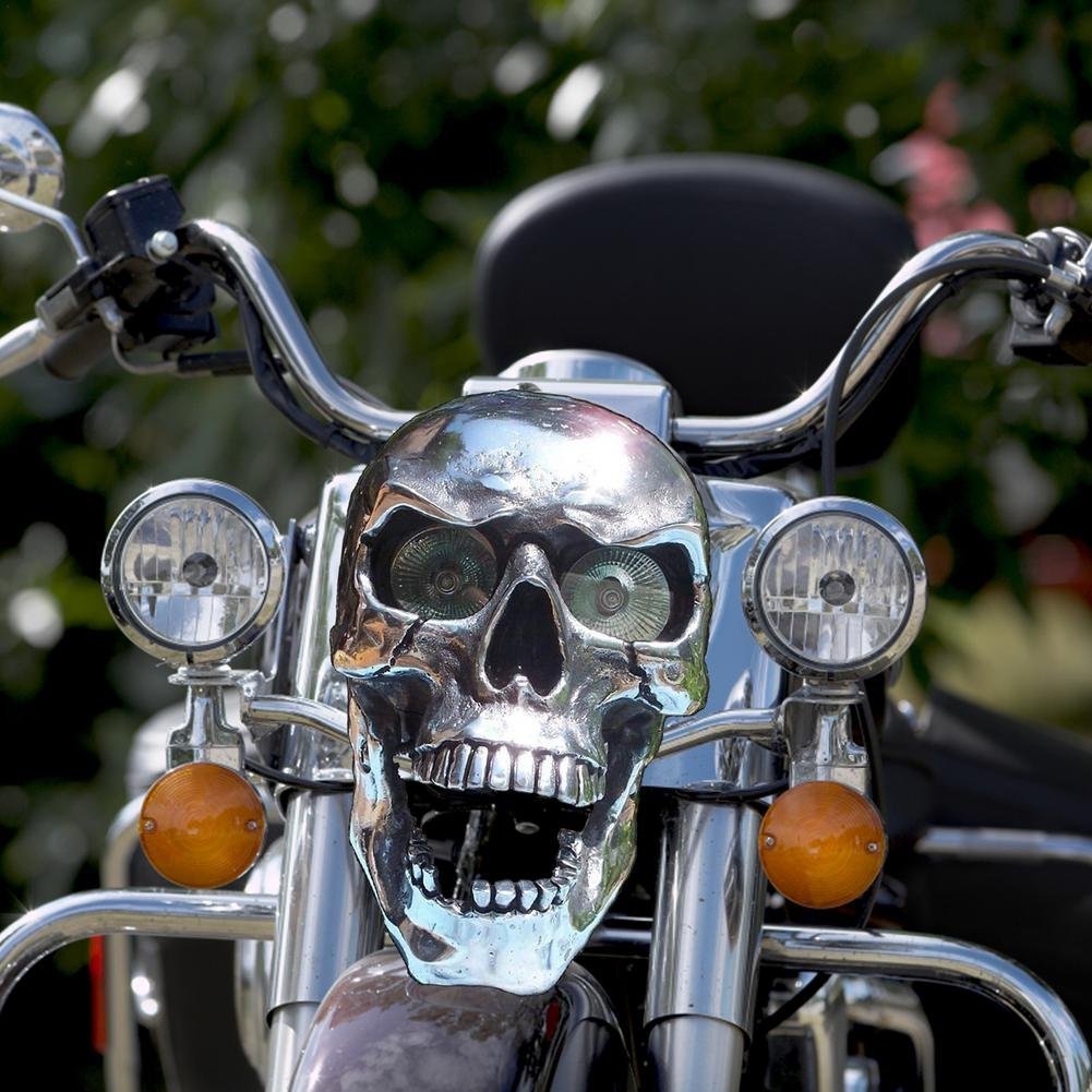 💀Motorcycle skull lamp🎃Halloween Pre