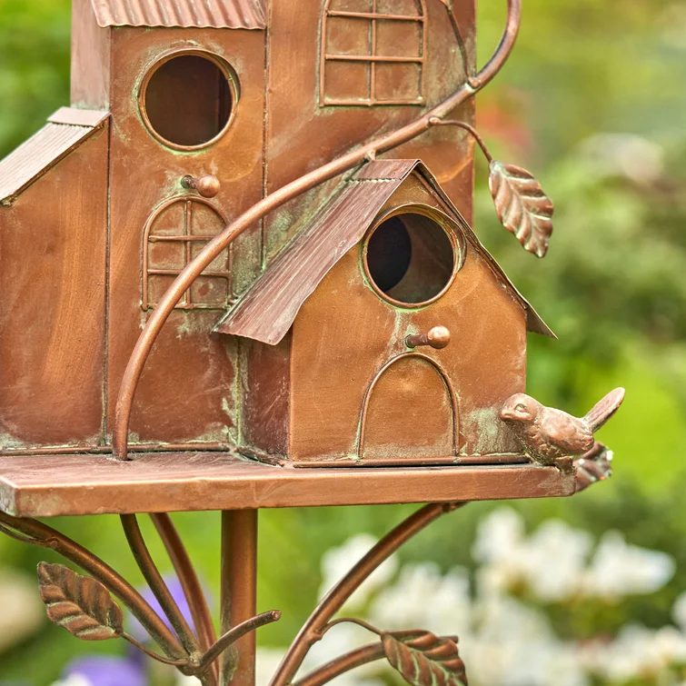 Birdhouse Garden Stakes