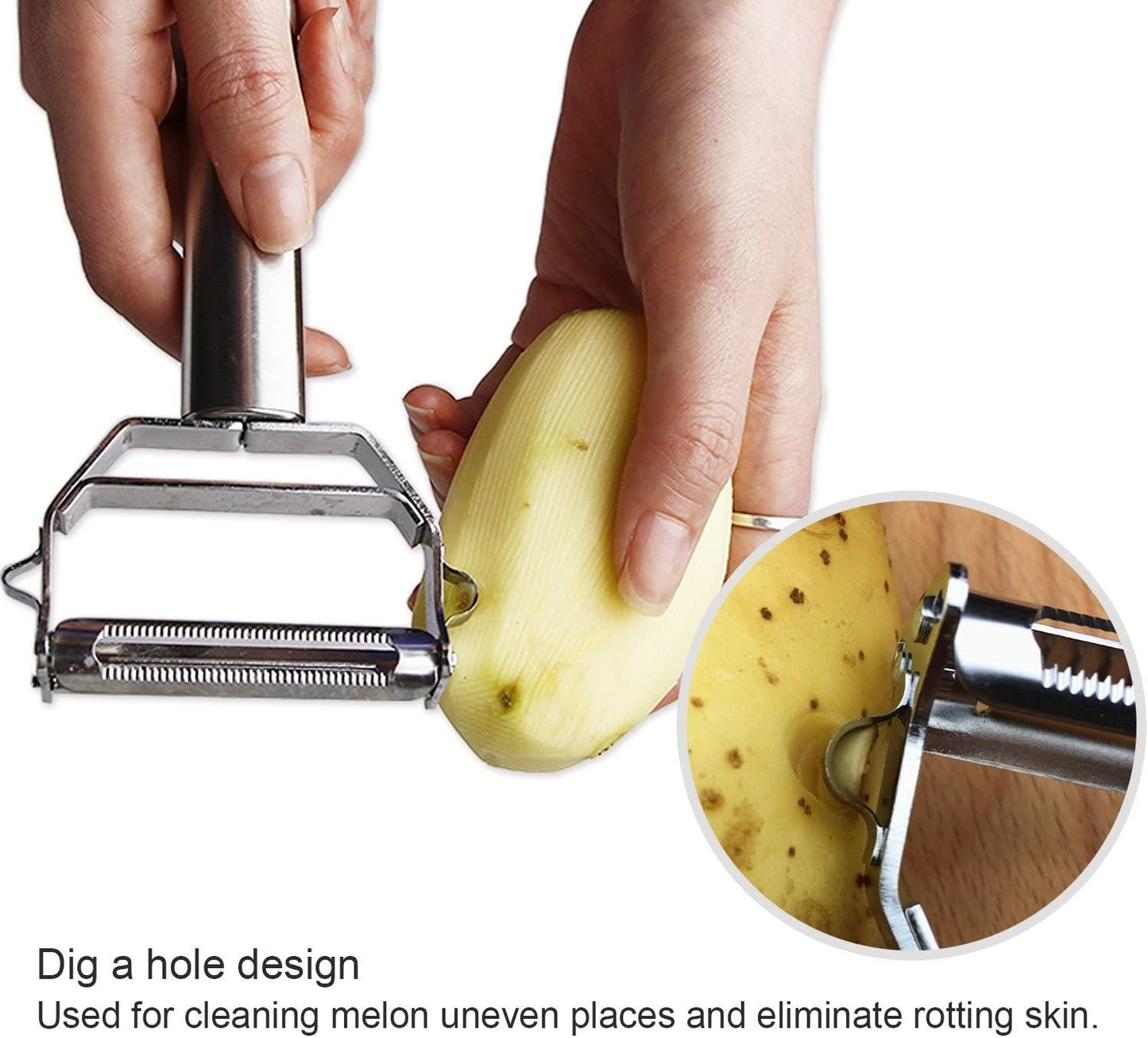(💥 Promotion-45% OFF) Stainless Steel Multifunctional Peeler (BUY 2 GET 1 FREE)