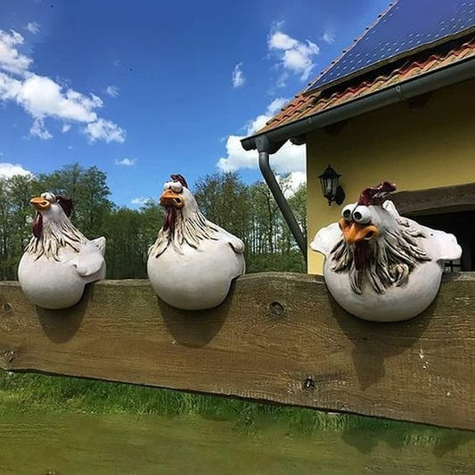 🔥🔥Funny Chicken Garden Fence Decoration