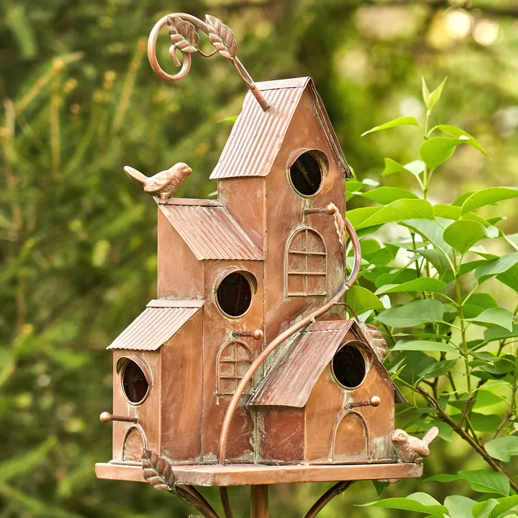 Birdhouse Garden Stakes