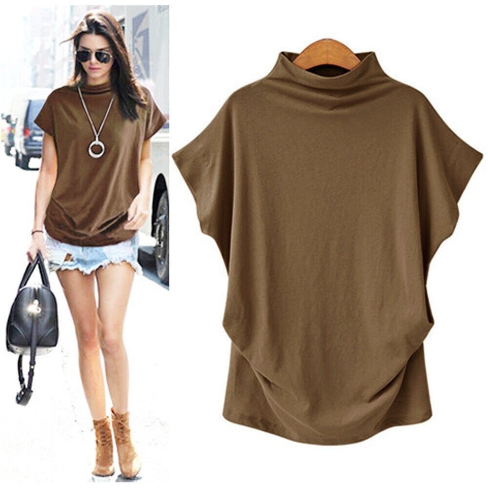 Women Turtleneck Loose Casual Top