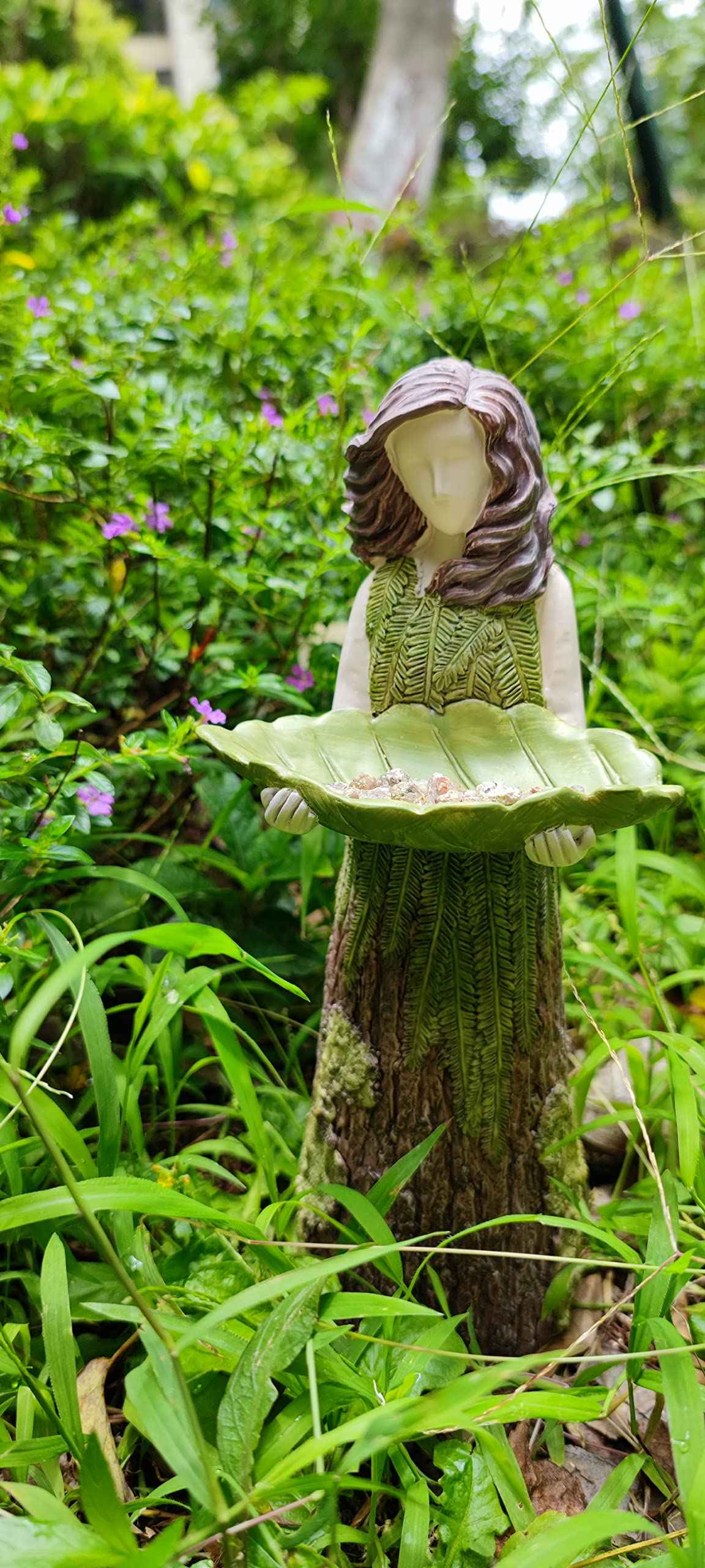 ( 💐🔥 Purchase 2 free birds 1) Forest Girl Bird Feeder - Bird Feeder Fairy Statue