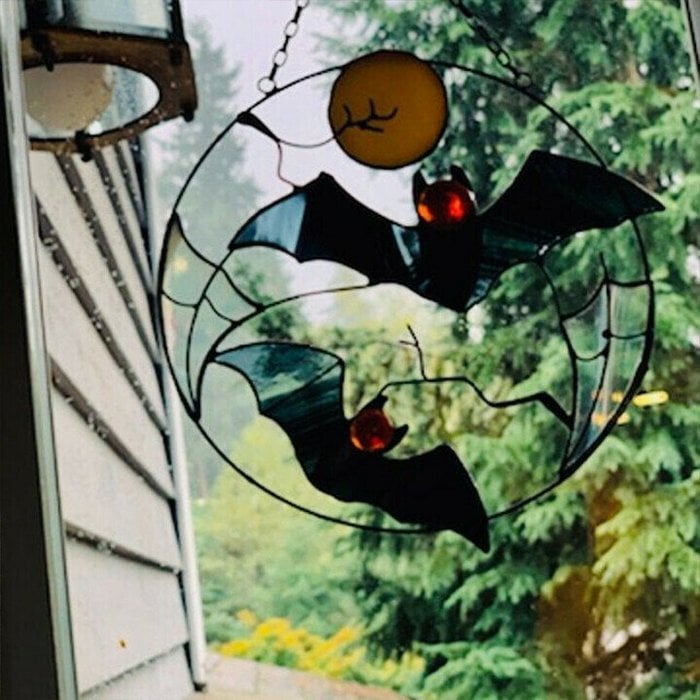 Add Some Spooky Charm to Your Windows with our Halloween Colored Suncatcher Decoration!