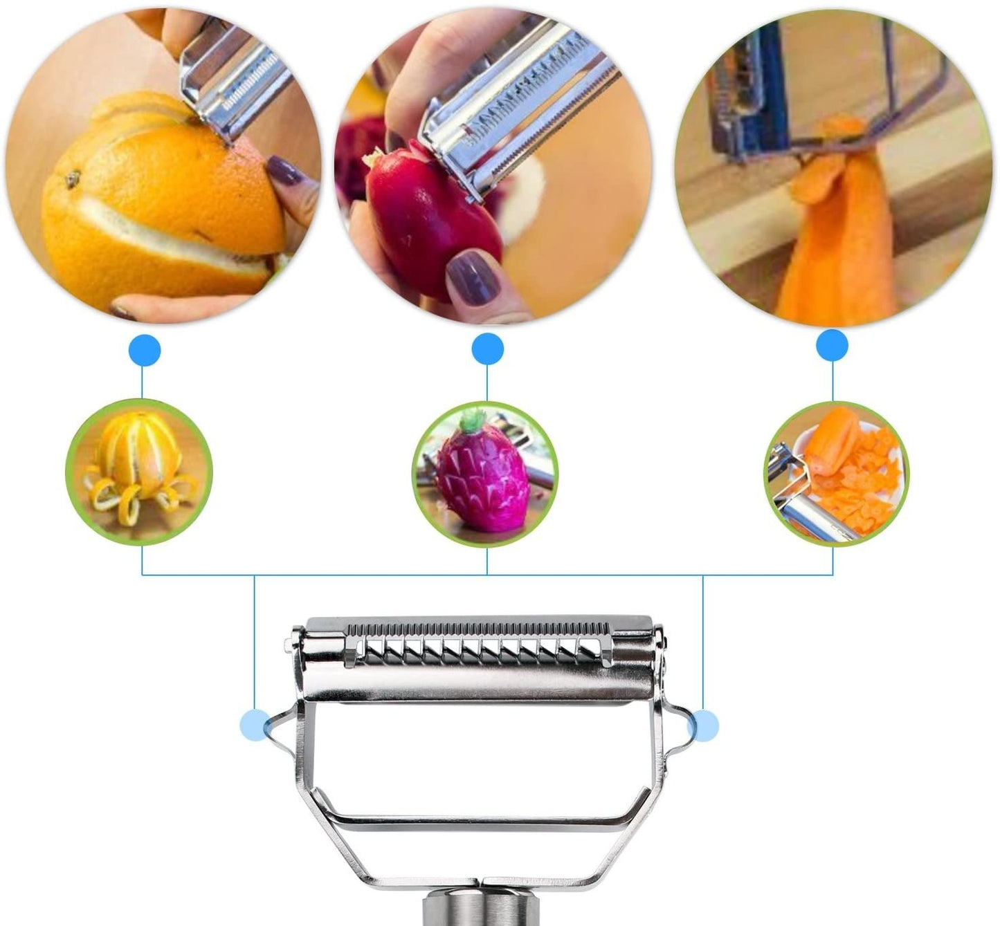 (💥 Promotion-45% OFF) Stainless Steel Multifunctional Peeler (BUY 2 GET 1 FREE)