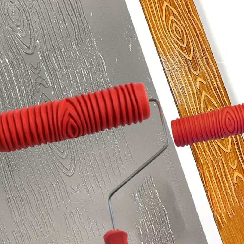 🔥New Design🔥Embossing Texture Patterned Paint Roller for Wall Decoration