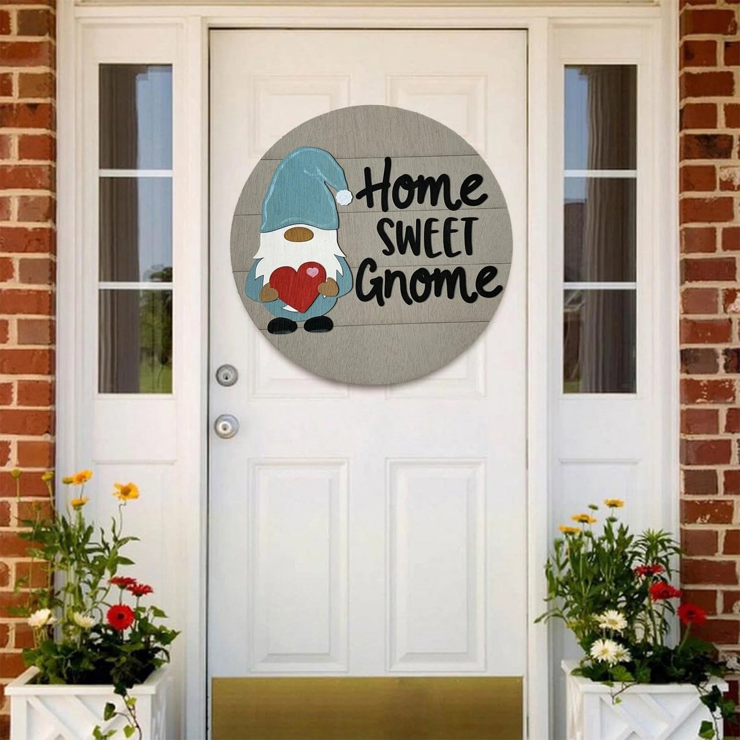 🎉Promotion🎉-Cute 3D Seasonal Interchangeable Gnome Door Hanger