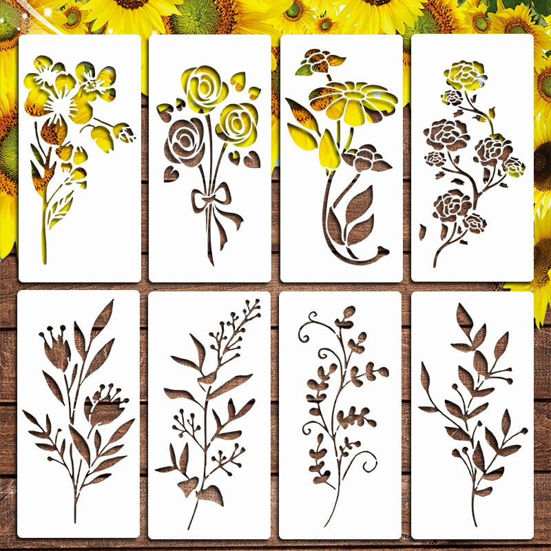 🏡Garden Fence Large Flower Stencils🌻DIY Decoration