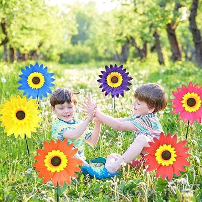 🎉 Colorful Sunflower Windmill-For Decoration Outside Yard🌻