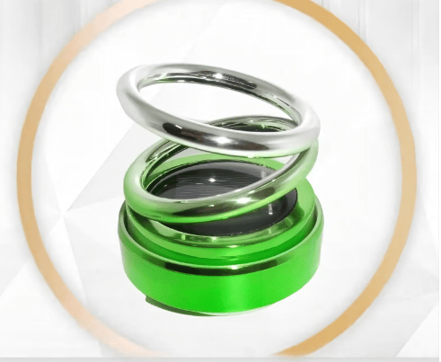 Solar Rotating Double Ring Suspension Car Aromatherapy Ornament💖