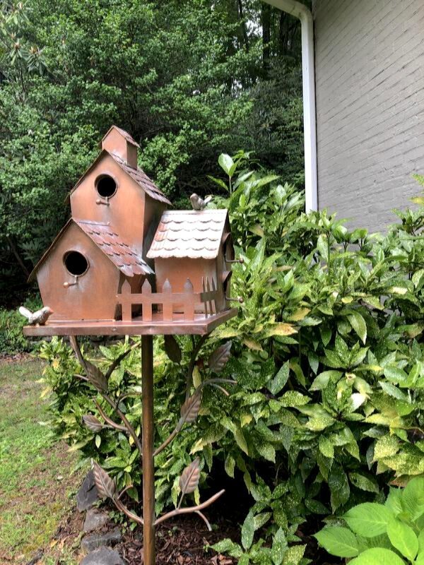 Birdhouse Garden Stakes