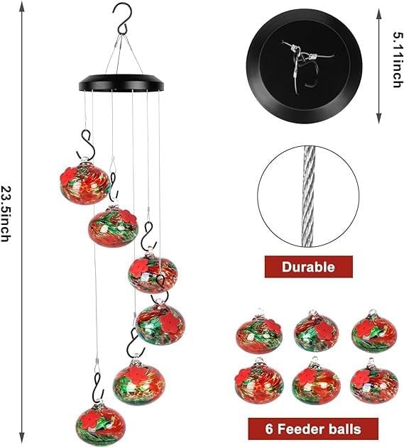 🎉🎉Charming Wind Chimes Hummingbird feeders