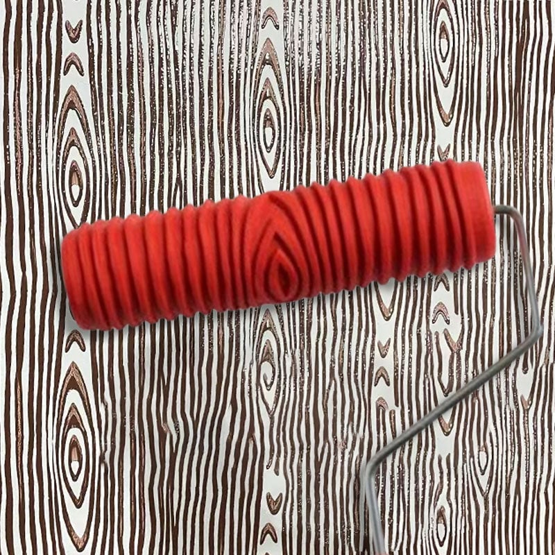 🔥New Design🔥Embossing Texture Patterned Paint Roller for Wall Decoration