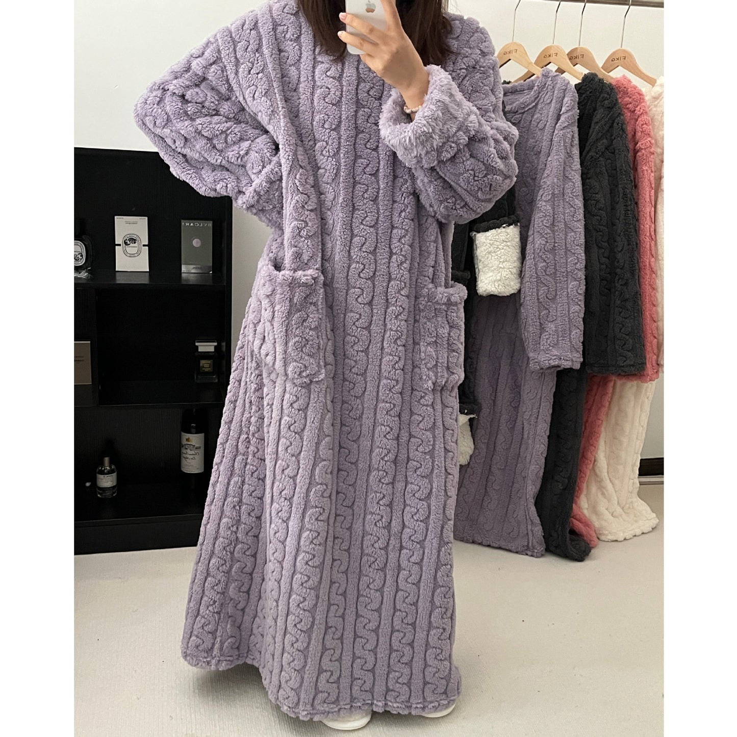 💟A Warm Gift🎀Winter Coral Velvet Home Clothes🔥