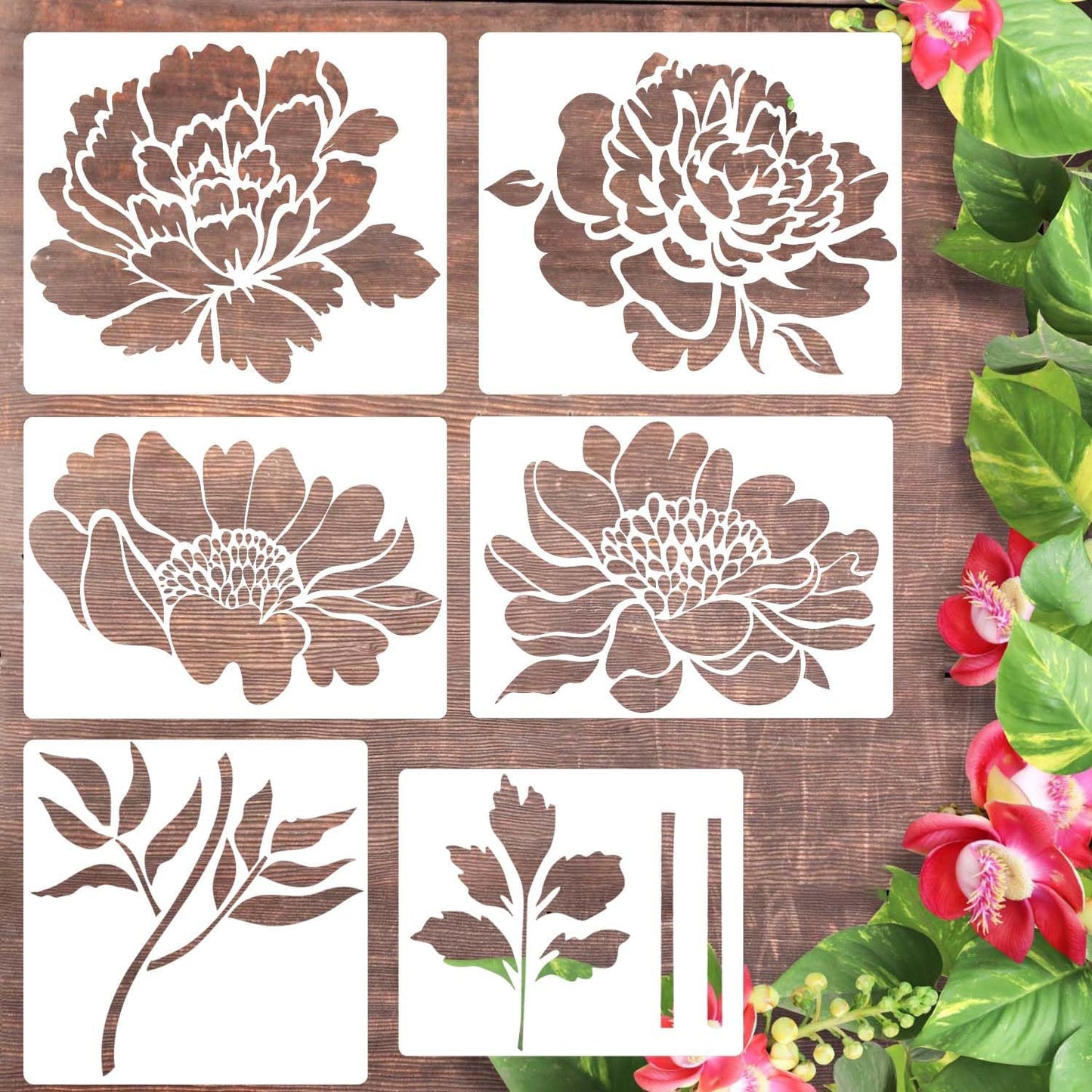 🏡Garden Fence Large Flower Stencils🌻DIY Decoration