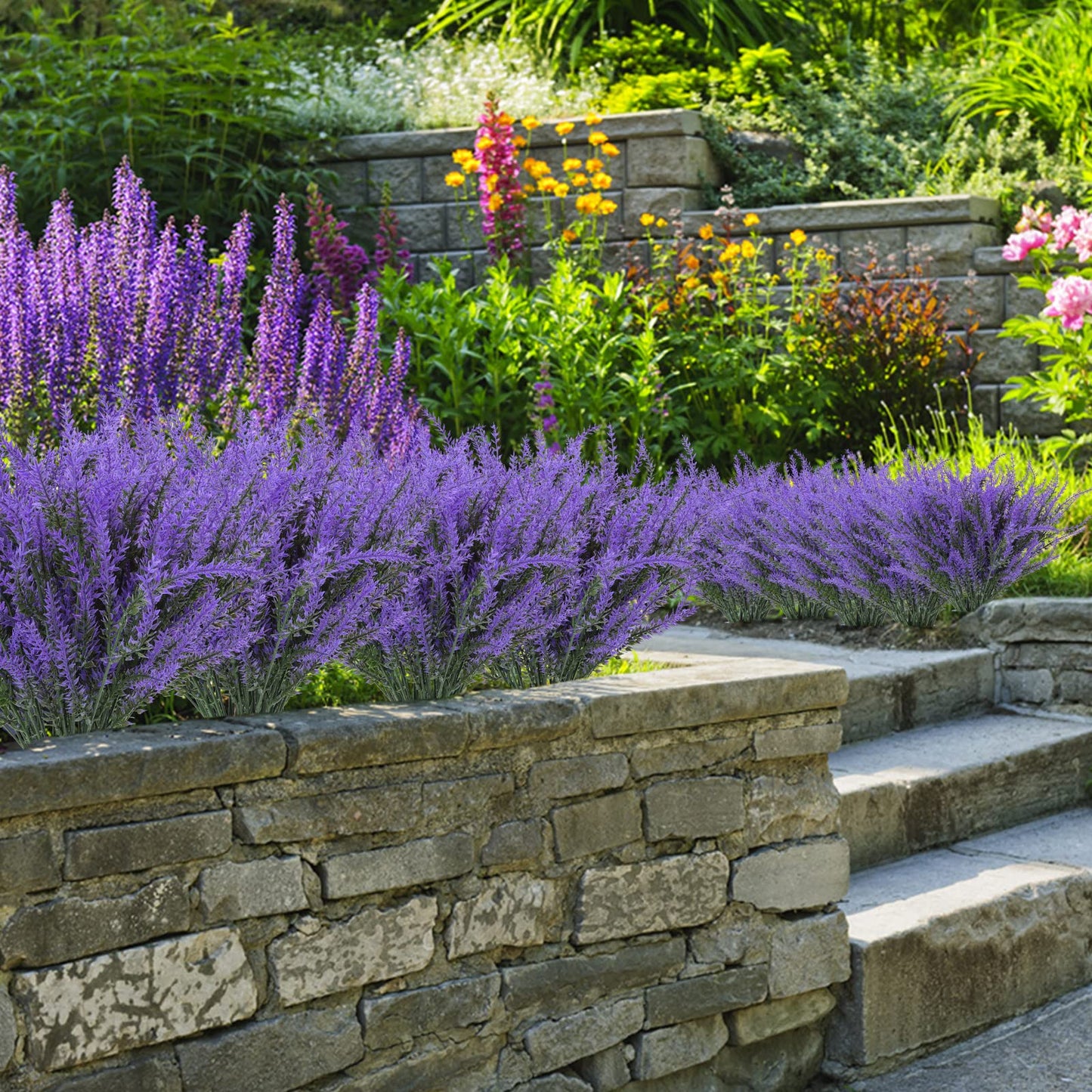 🌸Outdoor Artificial Lavender Flowers💐