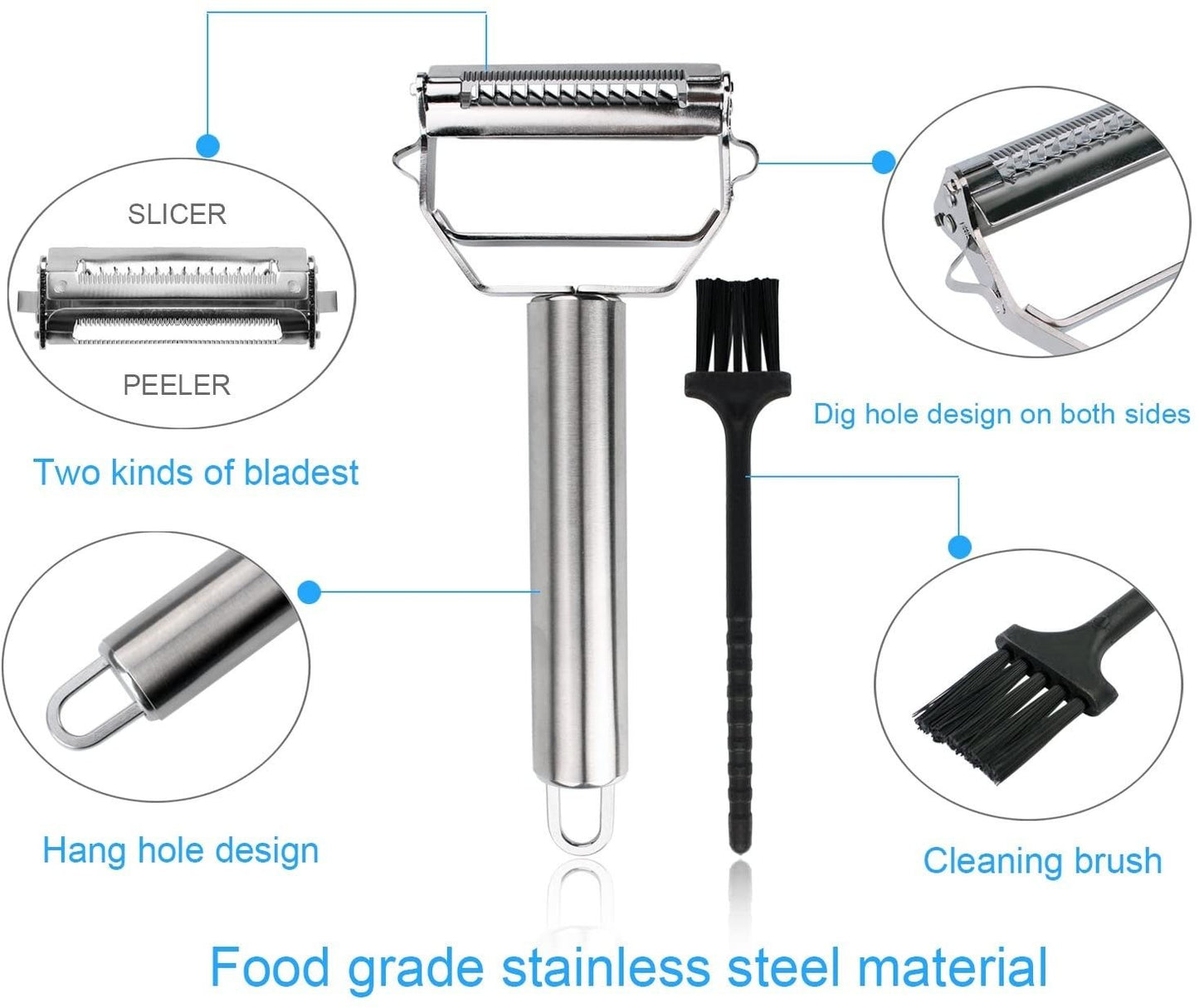 (💥 Promotion-45% OFF) Stainless Steel Multifunctional Peeler (BUY 2 GET 1 FREE)