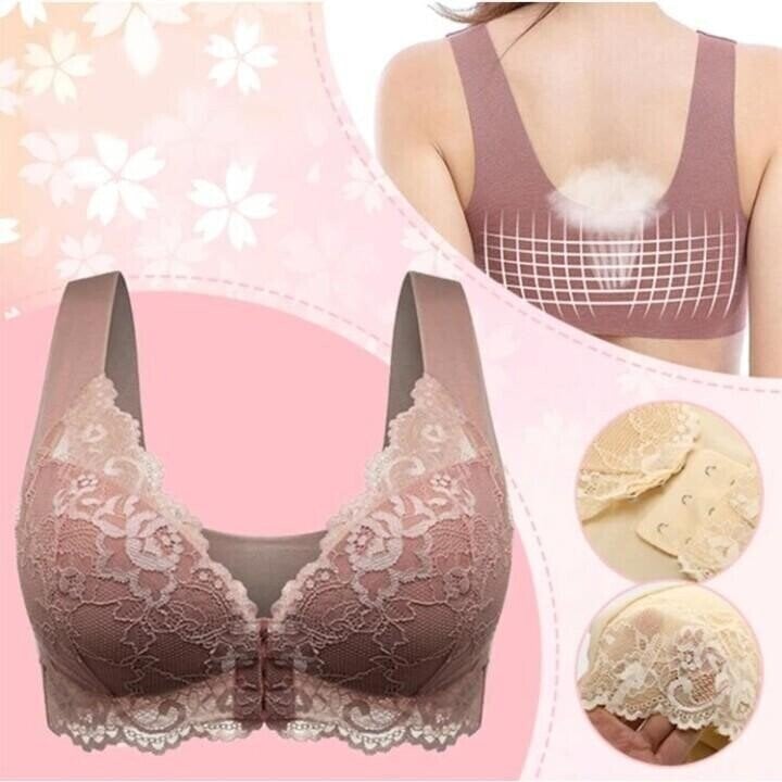 🔥😲- 3PCS*Front Closure 5D Beauty Back Sports Comfy Bra